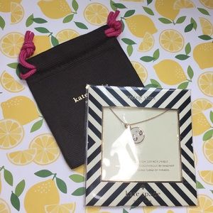 Kate Spade LIBRA Enamel Pendant Necklace Zodiac